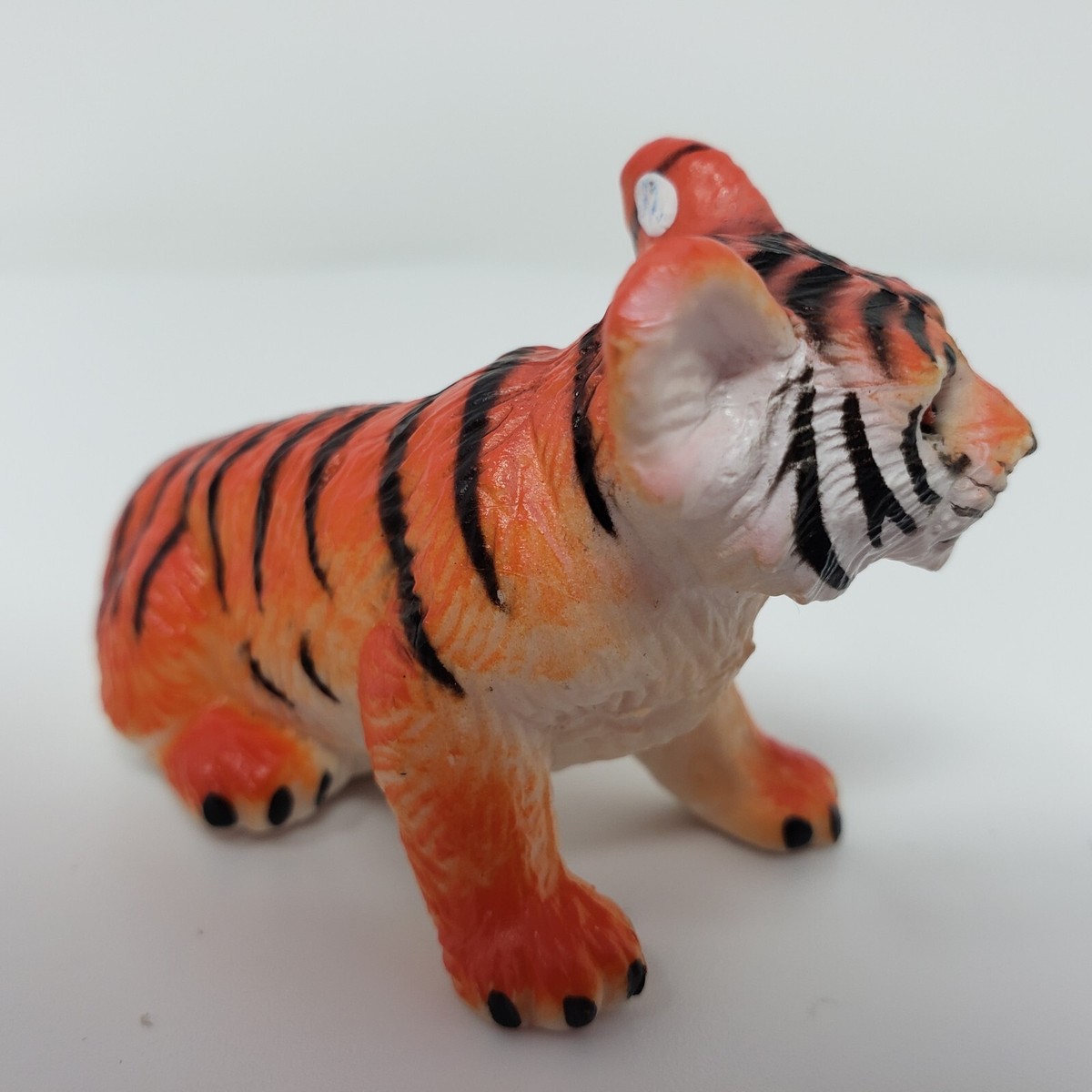 Tiger Striped White & Orange Figure Wildlife Zoo Animals Toys | eBay