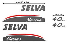 Coppia adesivi per motore nautico fuoribordo Selva Murena