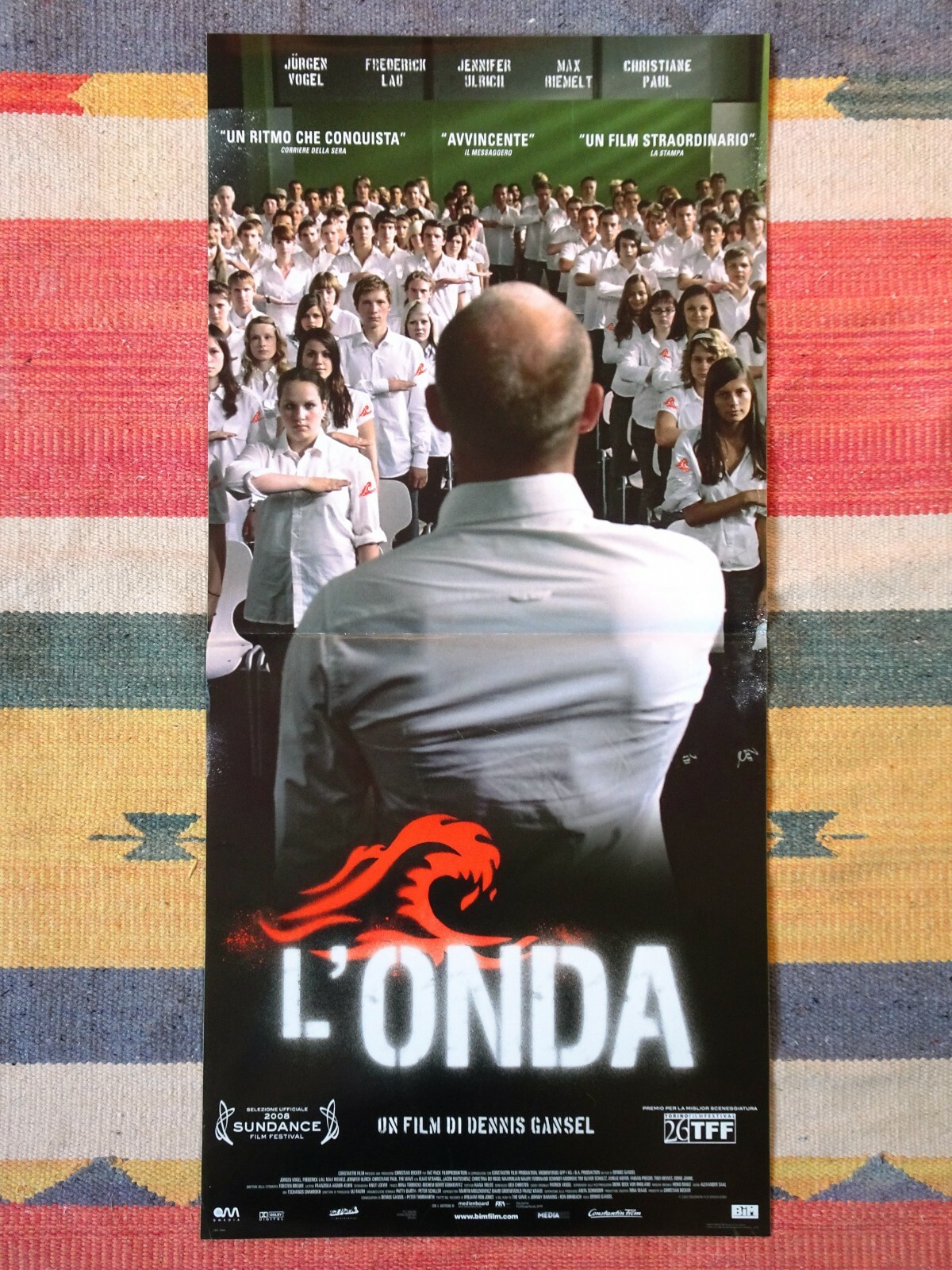Locandina originale film L'onda (2008) - Regia di Dennis Gansel