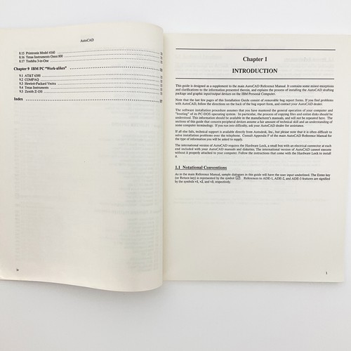AutoCad Installation Performance Guide IBM PC Softcover Book 1988 CAD Setup - Picture 11 of 20