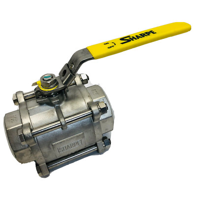 SHARPE 39036 2-1/2  3PC IN-LINE BALL VALVE CF8M 1000WOG