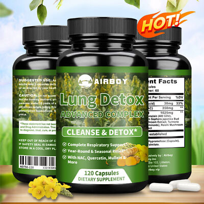 Lung Detox - Königskerze Blatt, Bromelain, Quercetin, NAC