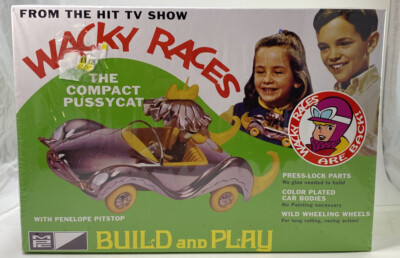 1:25 Wacky Races: Compact Pussycat Figure Snap MPC Model Kit Penelope Pitstop