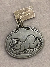 San Francisco California Baby Sterling Silver Circular Charm Pendant 3225