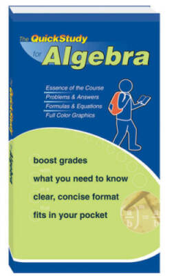 Algebra (Quickstudy Books) - Cards By BarCharts, Inc. - GOOD