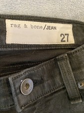 Rag  Bone The Dre Skinny Jeans Womens 27 Olive Green Stretch Denim Made in USA