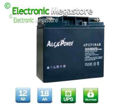 Batteria AGM Al Plombo Ricaricabile 12V 18Ah VRLA Per allarmi antifurti