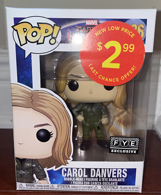 Funko Pop! Marvel Captain Marvel Carol Danvers FYE EXLUSIVE #436 (VAULTED) 