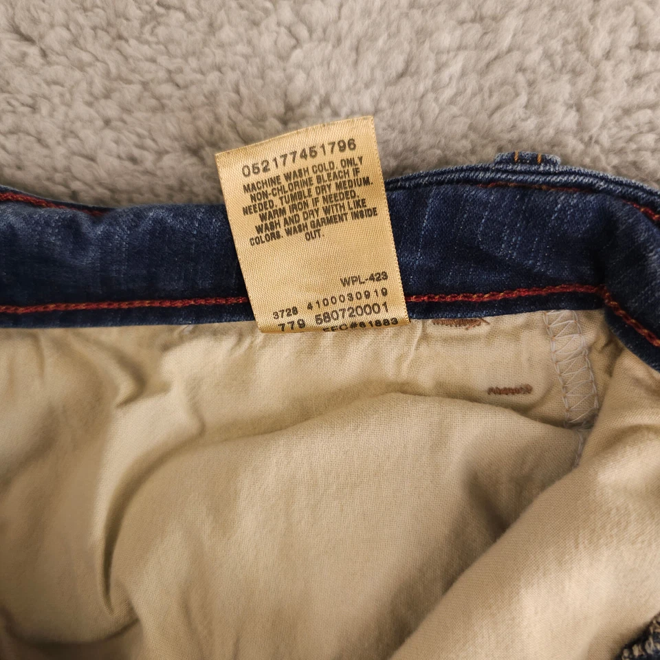 Pantalones Cortos de Jean Levis 512 Mujer 24W Plus Azul Perfectamente Formados Puños Bermudas Denim Foto 4 de 4