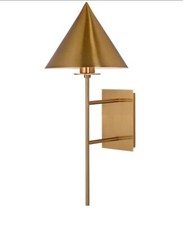 Applique da parete ombrello design stile tedesco applique metallo ottone lamp...