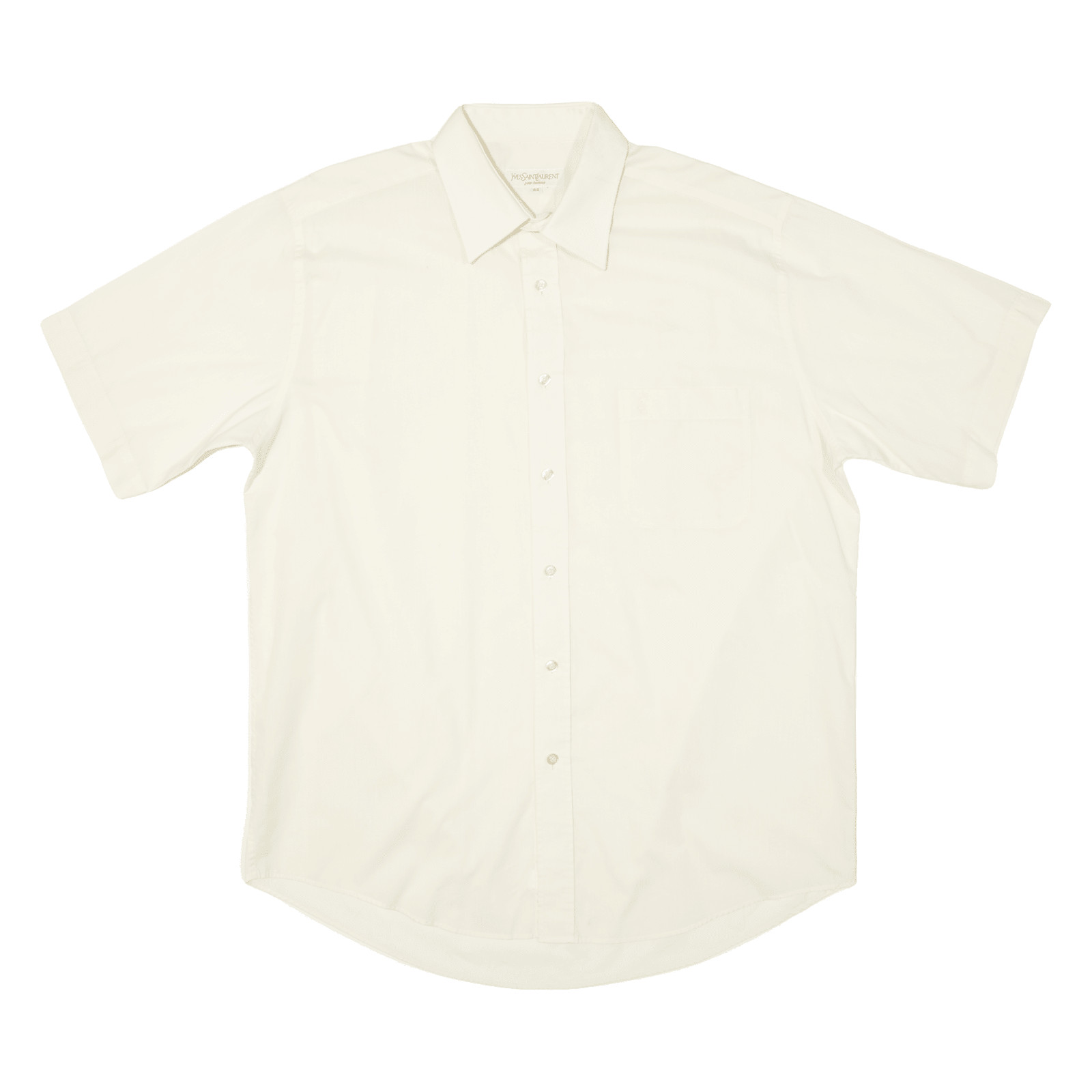 YVES SAINT LAURENT Camicia Uomo Tinta Unita Giallo XL