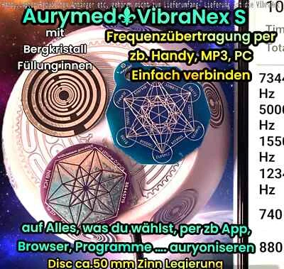 FIRMA AURYMED R.BOE-ERF Radionik Frequenz Gerät Rife Solfeggio Schuman MWO Lakhovsky Antenne Teslaspule