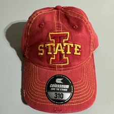 Iowa State Cyclones Red College Hat/Cap Colosseum Athletics 310 Adjustable Strap