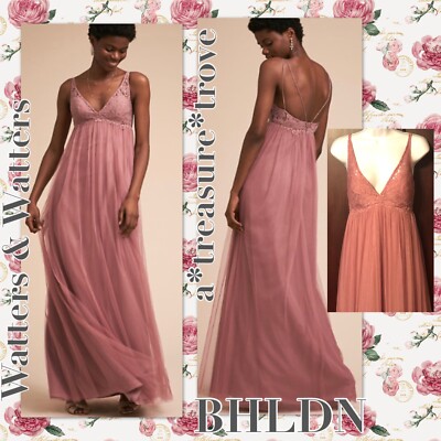 New Watters Watters BHLDN ASHLEIGH 4/S Pink Dusty Rose