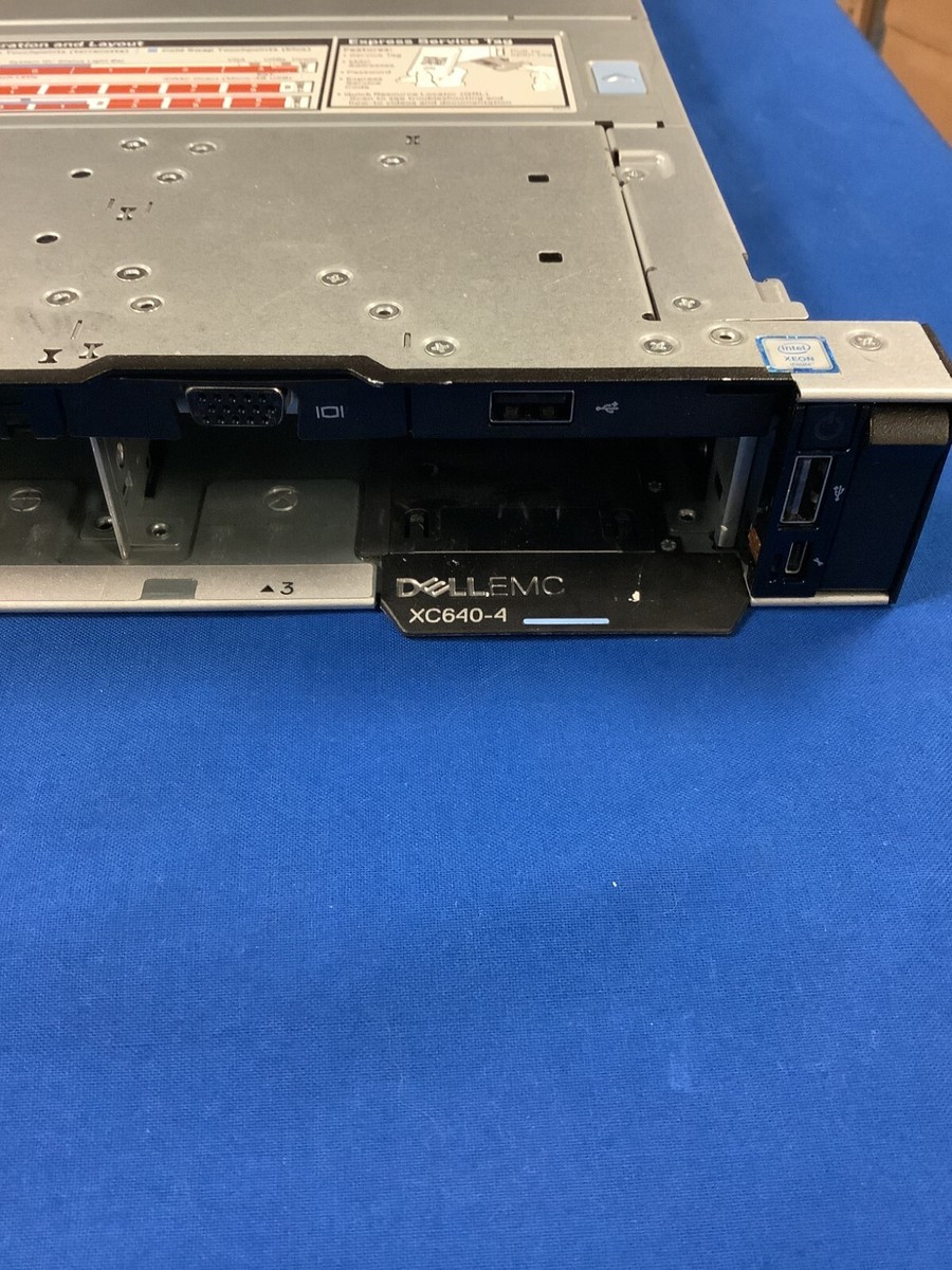 Dell EMC XC640/Xeon Gold 5118 x2基/メモリ64G Dell EMC XC640 2x 16C Intel Gold 6130 2 10GHz 64GB 10x 2 5