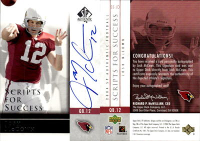 2004 SP Authentic Scripts for Success Autographs #SSJO Josh McCown - NM-MT