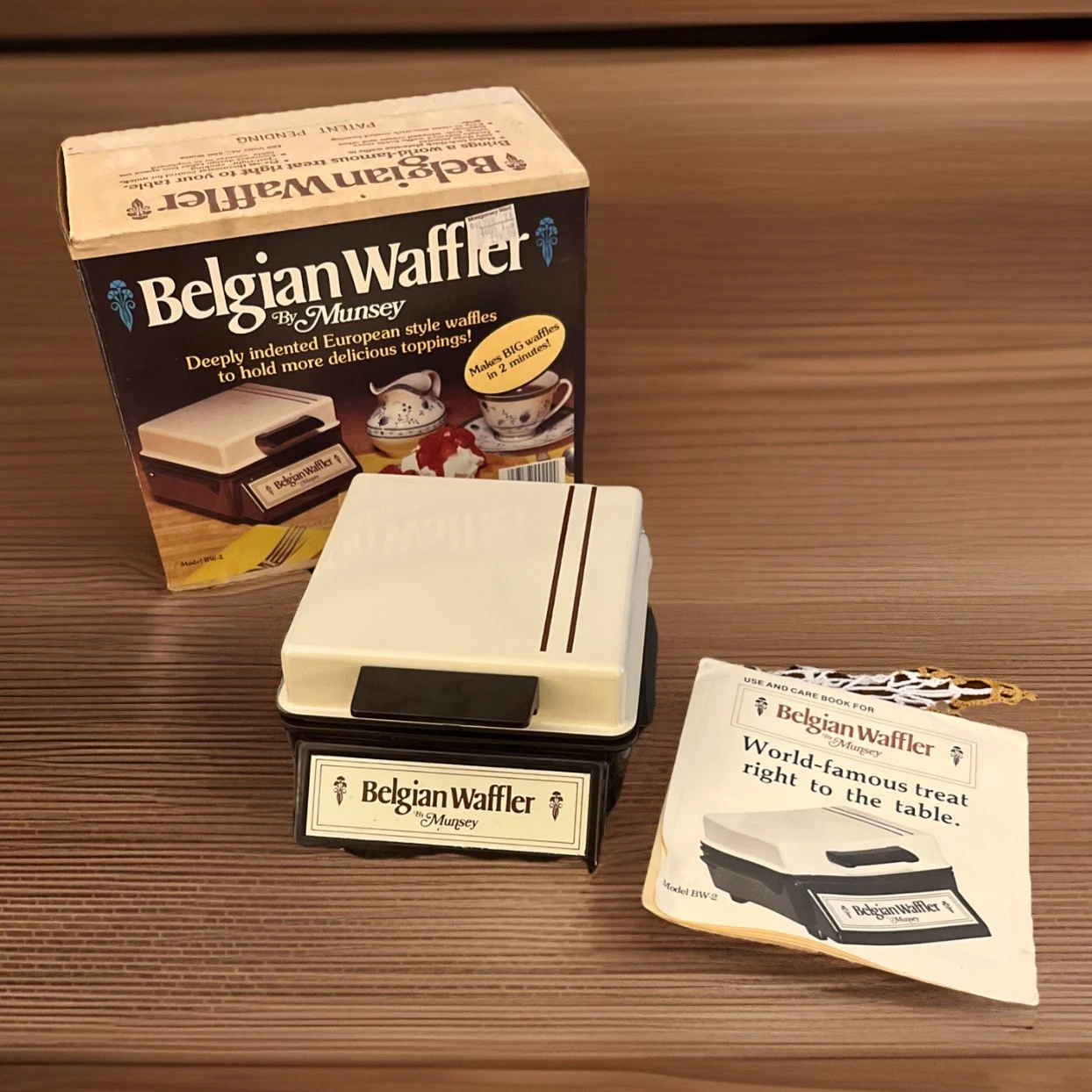 Belgian Waffler by Munsey Vintage Waffle Maker New in Box Montgomery Ward
Opens in a new window or t