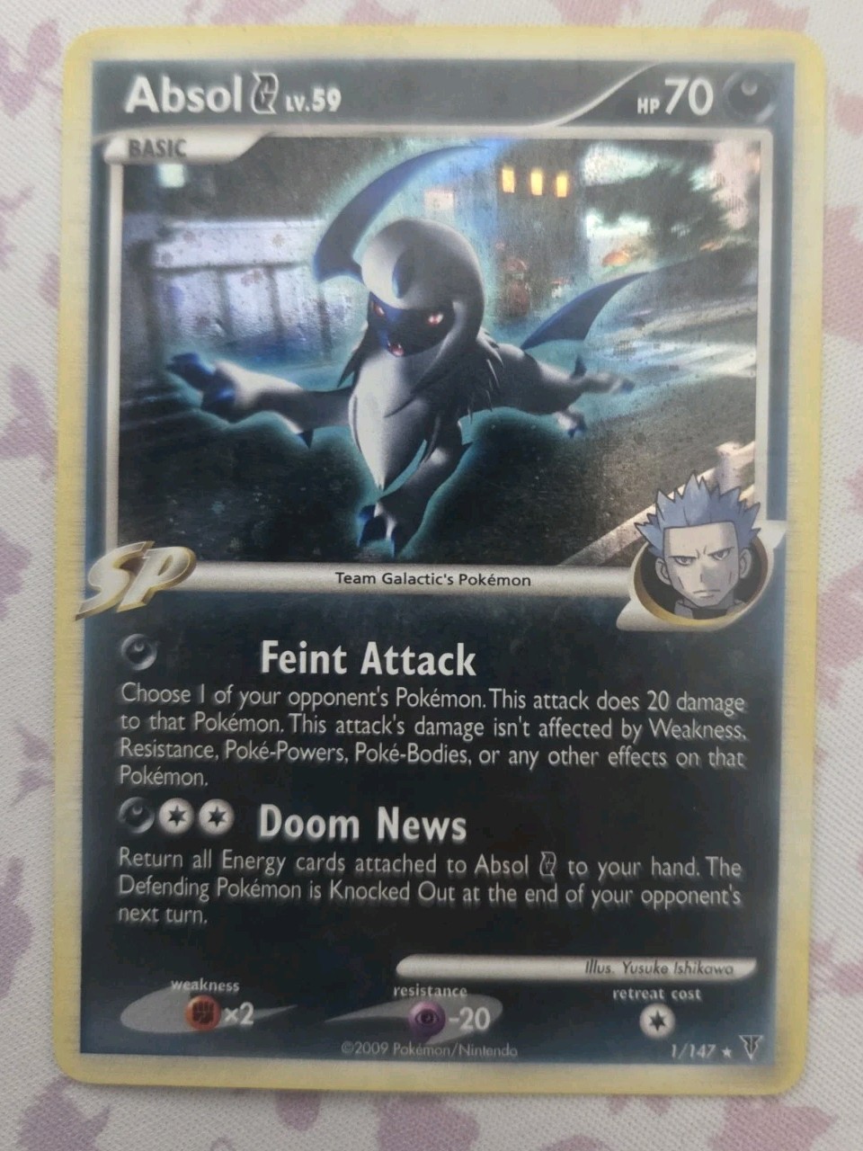 Absol G LV.59 1/147 Supreme Victors Holo Rare NM/LP Condition Pokemon TCG Card