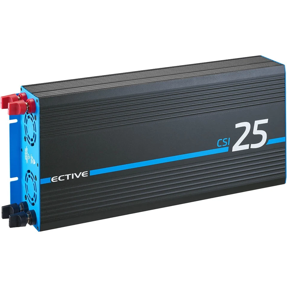 ECTIVE CSI 25 Wechselrichter 24V 230V 2500W reiner Sinus mit Batterie Ladegerät