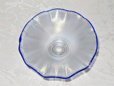 Vintage Glass Bowls With Foot "Iridescent" By Manufacturer Eisch!