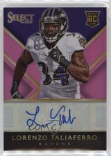 2014 Panini Select Rookie Fuchsia Prizm /199 Lorenzo Taliaferro #RA-LT Auto jg5