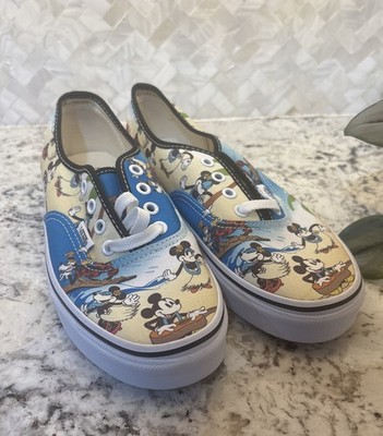 Vans X Disney Rare Hawaiian Aloha Mickey Minnie Mouse M6 L7.5 limited Addition