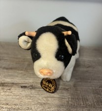Vintage Iwaya Roly Poly Cow Moving Animal Toy Battery Operated WORKS Japan Tag