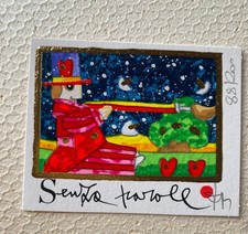 FRANCESCO MUSANTE - Serigrafia su carta cm 10x8 - " Senza parole "