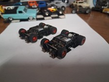 2 TYCO REDHUB 440 X2 WIDE PAN HO SLOT CAR CHASSIS NEW OLD STOCK FREE SHIP