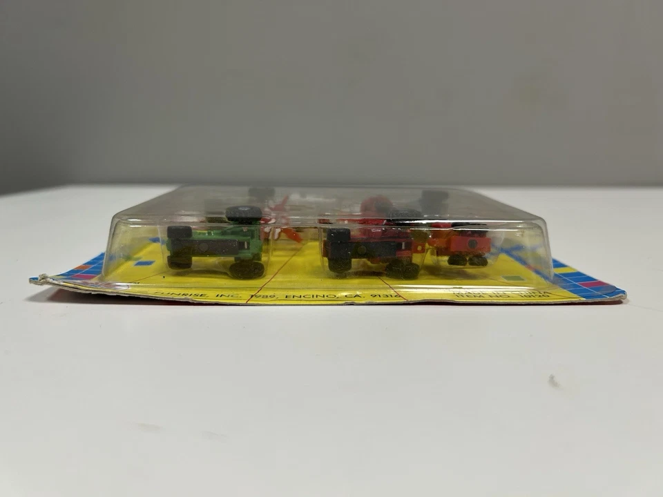 Funrise Micro Action Farm Tractors Diecast Set 1989 New Sealed ~138 - Image 3 of 4