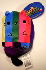 NWT Cat Vs Pickles Plush Test Pattern 4" Striped 155 Beanbag Kitty Cepia Soft