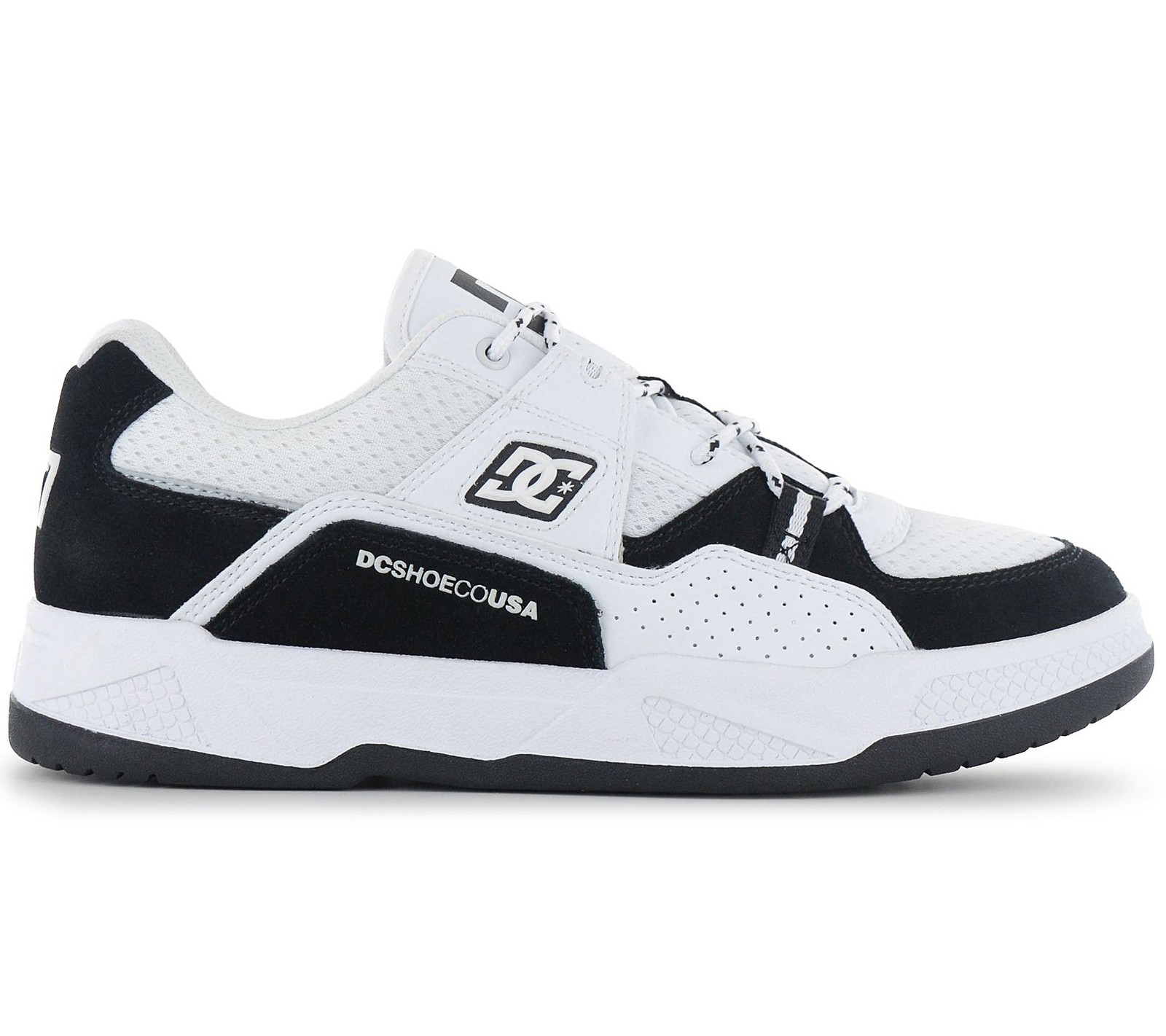 DC Shoes Construct Men Sneakers White Skate Shoes ADYS100822-BKW New