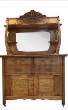 Victorian oak sideboard buffet