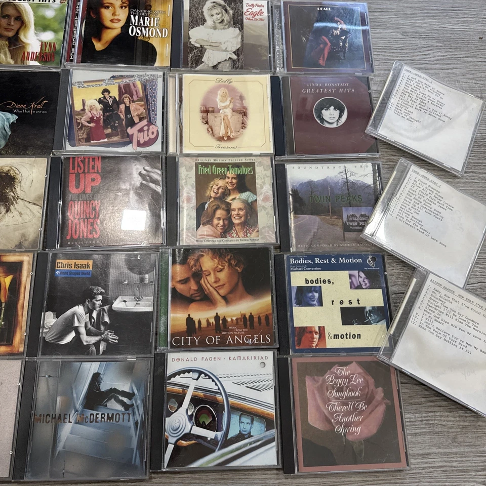 22 Classic Pop Country & Soundtrack CDs – Dolly Parton, Etta James, Linda R Foto 3 de 4