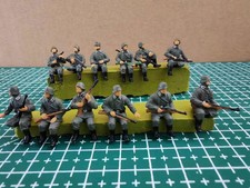 1/72 Wwii German Army Vehicle Seated 12pcs Colored Finished Model New