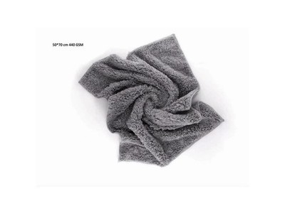 Auto Trockentuch Mikrofaser Poliertuch Reinigungstuch Putztuch 440G 50x70 Grau