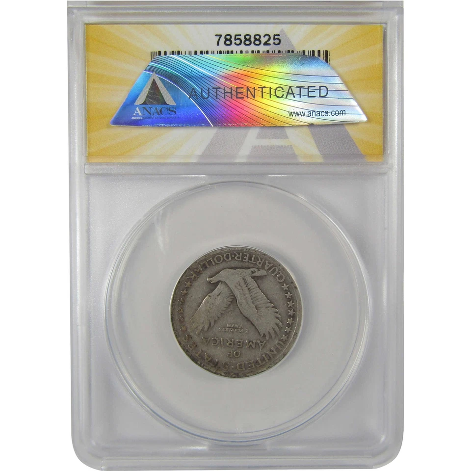 1917 Type 1 Standing Liberty Quarter F 15 ANACS Silver SKU:I20193 - Image 2 of 4