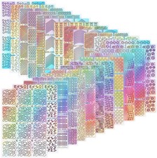 288 Pieces Nail Vinyl Stencils Nail Design Decoration Stickers Set Nail Design