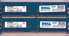 2GB 2x1GB PC2-6400 ELPIDA EBE10UE8AFFA-8G-F DELL SNPXG700C/1G DDR2-800 RAM KIT