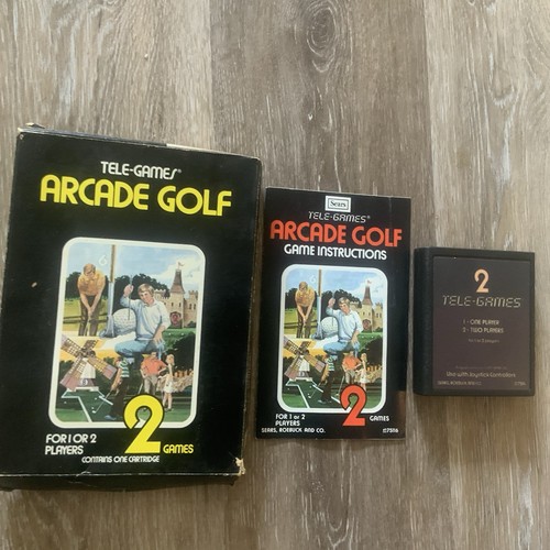 Arcade Golf CIB - Atari 2600 Sears Tele-Games komplett mit Handbuch in Box