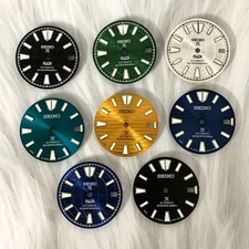 28.5MM Green Luminous Sun pattern Watch Dial for NH35/NH36 Movement