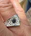 .205 CT COLOR CHANGE ALEXANDRITE 925 STERLING SILVER MENS RETRO RING SZ 8.5, 7GR — photo 9