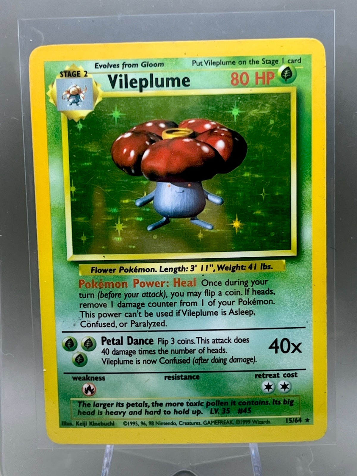 Pokemon TCG Cards Vileplume 15/64 Jungle Holo Rare ‼️EX-NM‼️