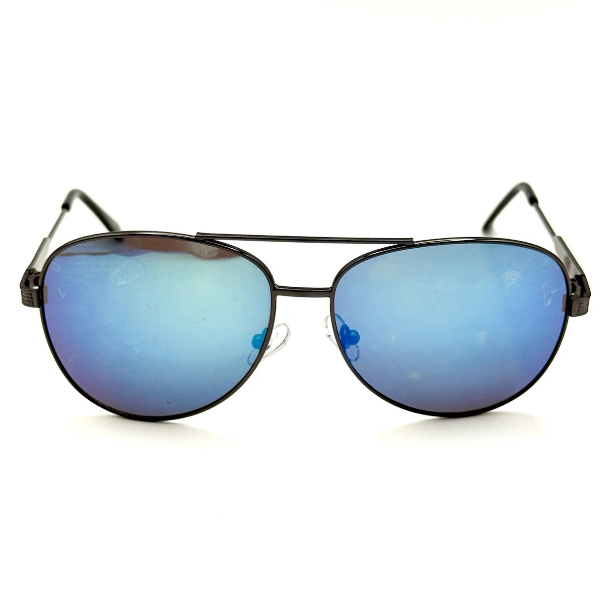 Steve Madden Women\'s Aviator Sunglasses SR0921 Gray Lens Metal Frame Steve Madden Aviator Sunglasses Top Bar Silver White Frame  main image 4