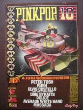 ORIGINAL 1979 PINKPOP THE POLICE RUSH DIRE STRAITS PETER TOSH CONCERT POSTER