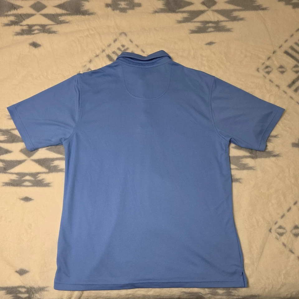 Pebble Beach DRY-LUXE Performance Golf Polo Shirt Men's L  Light Blue  - Image 3 of 3