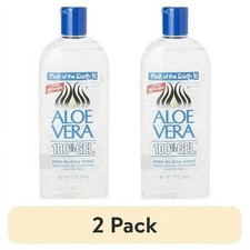  2 pack Fruit of the Earth Aloe Vera Moisturizing 100 Gel, Unscented, 12 Oz