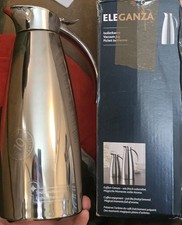 Emsa 502489 Eleganza spülmaschinenfeste Isolierflasche, 1,0 Liter, Edelstahl 