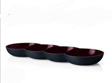 TUPPERWARE C154 Allegra Perle Raupe Servierschale schwarz merlot