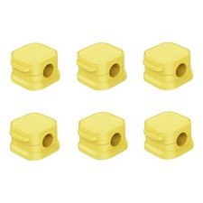 6 Pack Magnetic Cable Organizer Clips, Desktop Cord Management System YELLOW